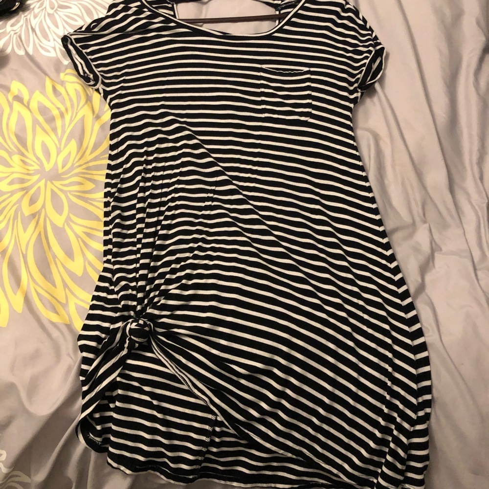 American eagle striped t-shirt dress